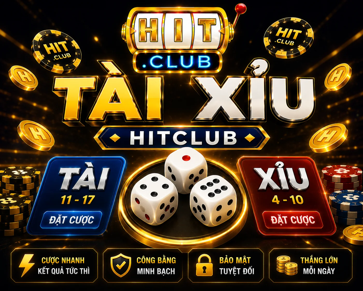 Game Tài Xỉu Live tại HitClub với livestream sắc nét